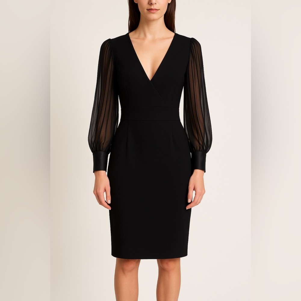 DVF Neil Black Dress